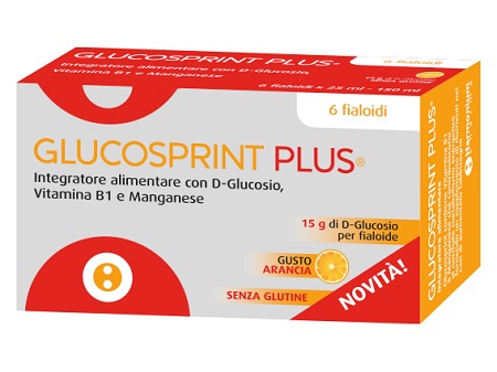 GLUCOSPRINT PLUS ARANCIA 6 FIALOIDI DA 25 ML - Farmacia De Pasquale