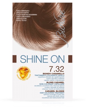 BIONIKE SHINE ON TRATTAMENTO COLORANTE CAPELLI BIONDO CARAMELLO 7.32 - Farmacia De Pasquale