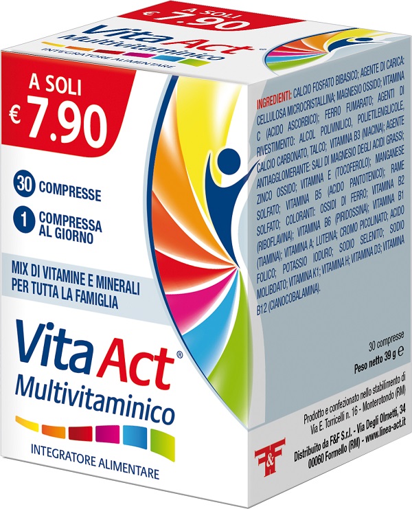 VITA ACT MULTIVITAMINICO 30 COMPRESSE - Farmacia De Pasquale