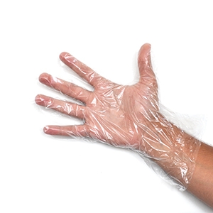 GUANTO MONOUSO IN POLIETILENE BASSA DENSITA' 100 PEZZI ARTICOLO PE SM - Farmacia De Pasquale