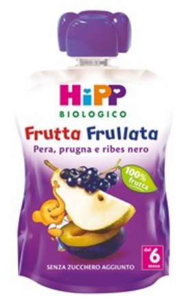HIPP BIO FRUTTA FRULLATA PERA PRUGNA RIBES 90 G - Farmacia De Pasquale