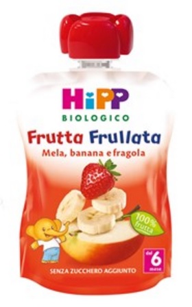 HIPP BIO FRUTTA FRULLATA MELA BANANA FRAGOLA 90 G - Farmacia De Pasquale
