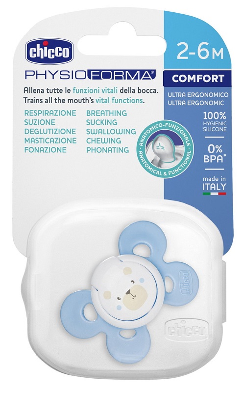 CHICCO SUCCHIETTO COMFORT BOY IN SILICONE 2-6 MESI 1 PEZZO - Farmacia De Pasquale