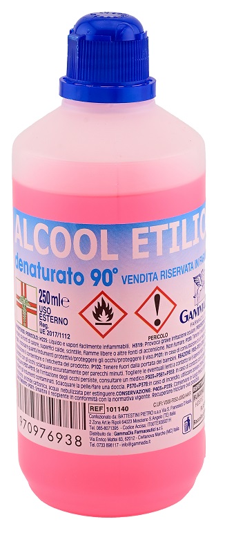 ALCOOL ETILICO DENATURATO 90 GRADI 250 ML - Farmacia De Pasquale