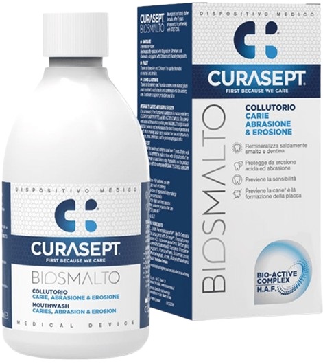 CURASEPT BIOSMALTO COLLUTORIO CARIE ABRASIONE&EROSIONE 300 ML - Farmacia De Pasquale