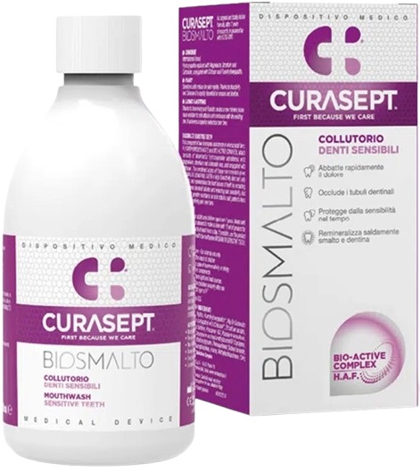 CURASEPT BIOSMALTO COLLUTORIO DENTI SENSIBILI 300 ML - Farmacia De Pasquale