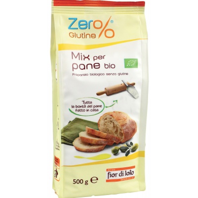 MIX PER PANE SENZA GLUTINE BIO 500 G - Farmacia De Pasquale