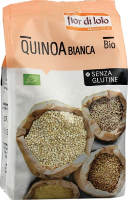 FIOR DI LOTO QUINOA BIANCA SENZA GLUTINE BIO 400 G - Farmacia De Pasquale