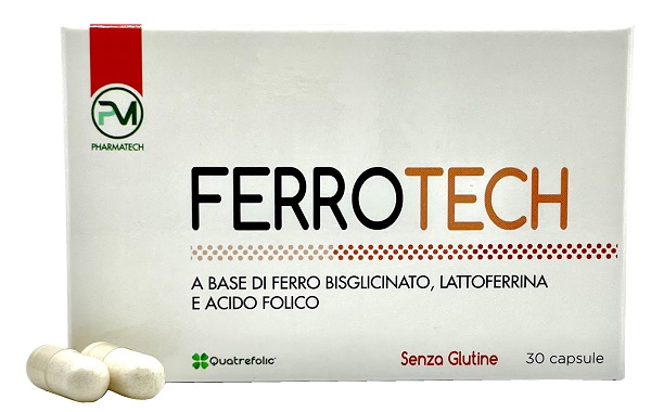 FERROTECH 30 CAPSULE DA 550MG - Farmacia De Pasquale
