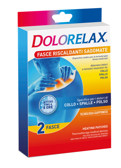 DOLORELAX FASCIA RISCALDANTE SAGOMATA 2 PEZZI - Farmacia De Pasquale