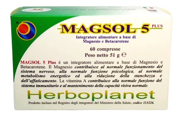 MAGSOL 5 PLUS 60 COMPRESSE - Farmacia De Pasquale