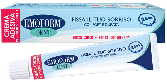 EMOFORM DENT CREMA ADESIVA PER PROTESI DENTALI 45 G PROMOZIONE - Farmacia De Pasquale