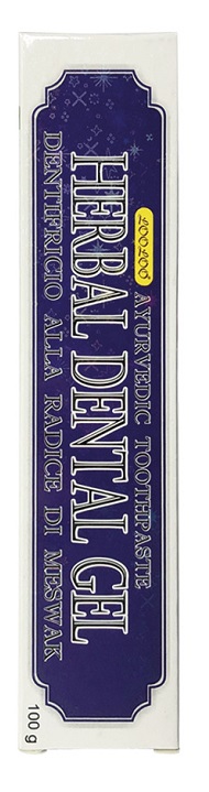 HERBAL DENTAL GEL DENTIFRICIO AYURVEDICO ALLA RADICE DI MESWAK 100 G - Farmacia De Pasquale