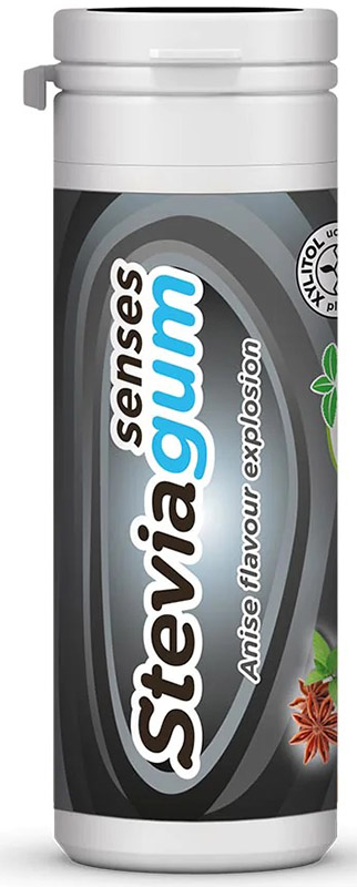 LEMON PHARMA STEVIAGUM BLACK SENSES 20 GOMME - Farmacia De Pasquale