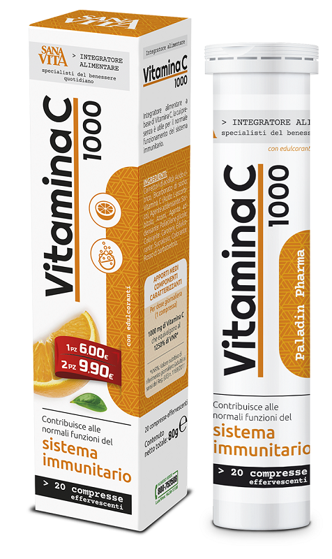SANAVITA VITAMINA C 20 COMPRESSE EFFERVESCENTI - Farmacia De Pasquale