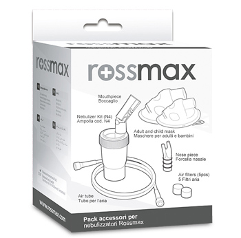 ROSSMAX KIT ACCESSORI ASSORTITI PER NEBULIZZATORI N 4 - Farmacia De Pasquale