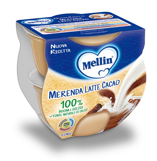 MELLIN MERENDA LATTE CACAO 2 X 100 G - Farmacia De Pasquale