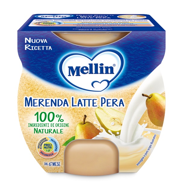 MELLIN MERENDA LATTE PERA 2 X 100 G - Farmacia De Pasquale