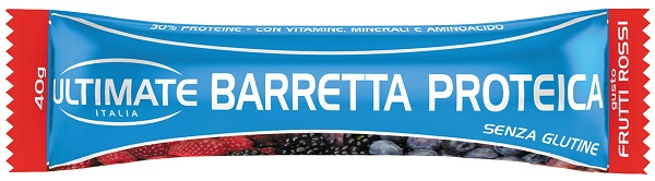 ULTIMATE ITALIA BARRETTA PROTEICA FRUTTI ROSSI 40 G - Farmacia De Pasquale