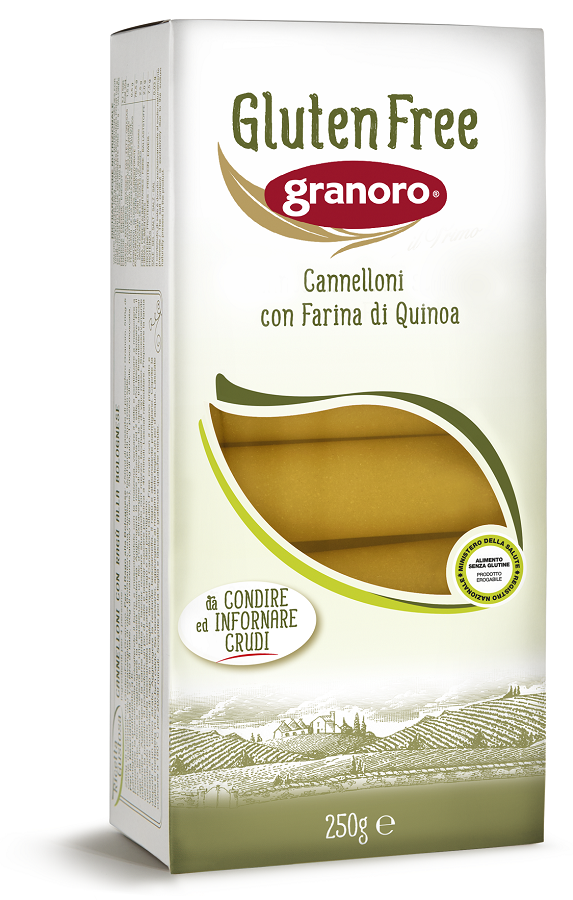 GLUTEN FREE GRANORO CANNELLONI CON QUINOA 250 G - Farmacia De Pasquale
