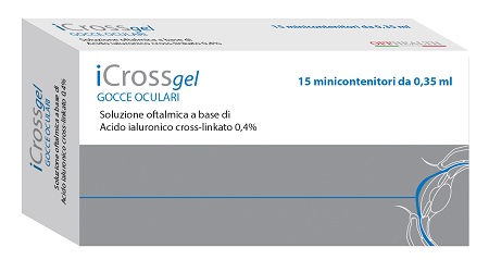 ICROSS GEL GOCCE OCULARI ACIDO IALURONICO CROSS-LINKATO 0,4% 15 MONODOSE DA 0,35 ML - Farmacia De Pasquale
