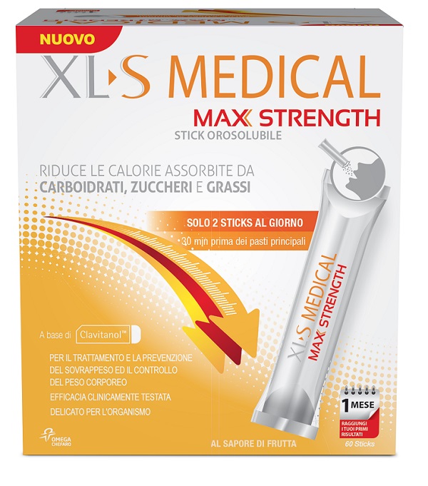 XLS MEDICAL MAX STRENGTH 60 STICK OROSOLUBILI - Farmacia De Pasquale