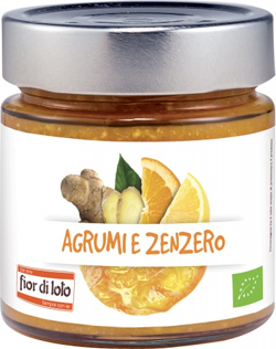COMPOSTA AGRUMI E ZENZERO BIO 250 G - Farmacia De Pasquale