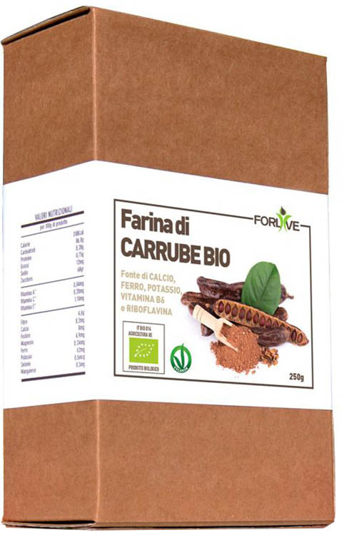 FARINA DI CARRUBE BIO 250 G - Farmacia De Pasquale
