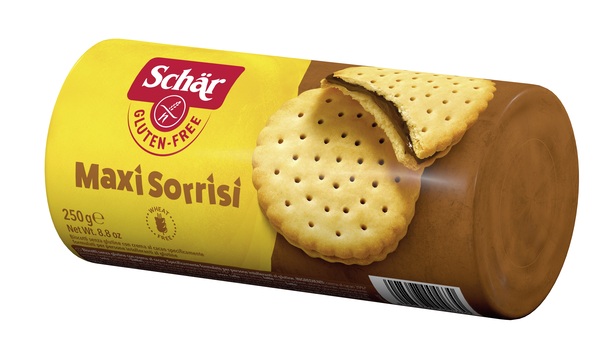 SCHAR MAXI SORRISI BISCOTTI CON CREMA AL CACAO 250 G - Farmacia De Pasquale