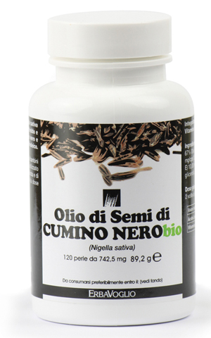 OLIO SEMI CUMINO NERO BIO - 120 PERLE - Farmacia De Pasquale