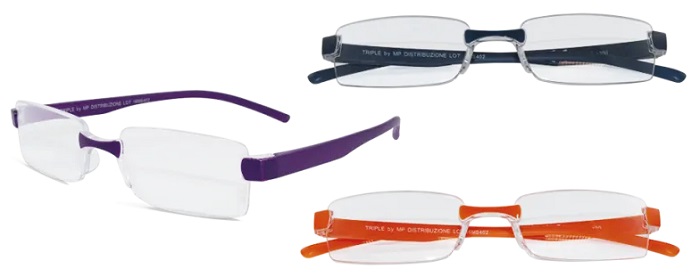 OCCHIALE DA LETTURA PREMONTATO TWINS SILVER TRIPLE +2,50 DIOTTRIE - Farmacia De Pasquale