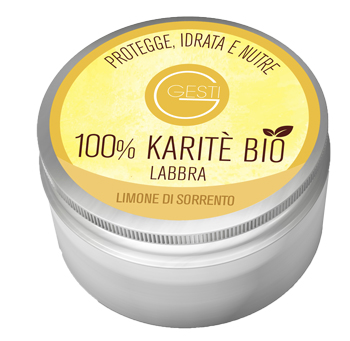 GESTI 100% KARITE' BIO 10 ML LIMONE DI SORRENTO LABBRA - Farmacia De Pasquale