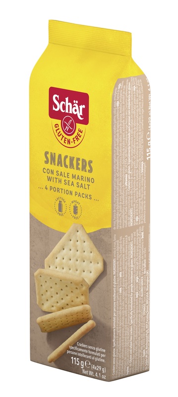 SCHAR SNACKERS CRACKERS CON SALE MARINO SENZA LATTOSIO 4 PORZIONI DA 29 G - Farmacia De Pasquale