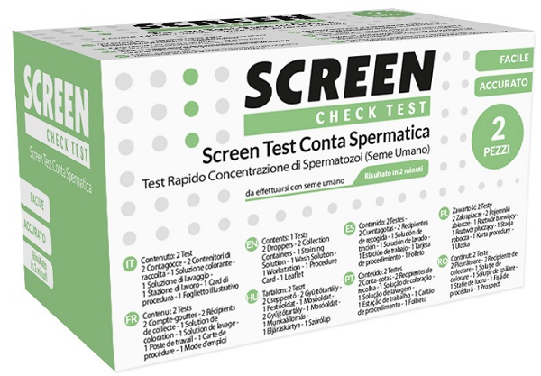 SCREEN TEST CONTA SPERMATICA SCREEN 2 PEZZI - Farmacia De Pasquale