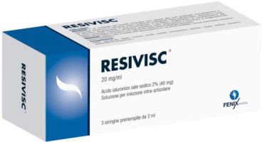 SIRINGA INTRA-ARTICOLARE RESIVISC ACIDO IALURONICO 40 MG 2 ML 3 PEZZI - Farmacia De Pasquale