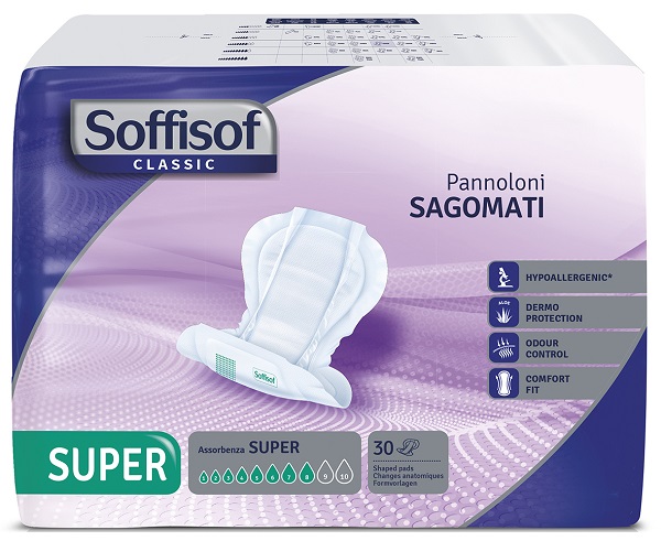 PANNOLONE SOFFISOF CLASSIC SAGOMATO SUPER 30 PEZZI - Farmacia De Pasquale