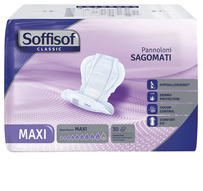 PANNOLONE SOFFISOF CLASSIC SAGOMATO MAXI 30 PEZZI - Farmacia De Pasquale