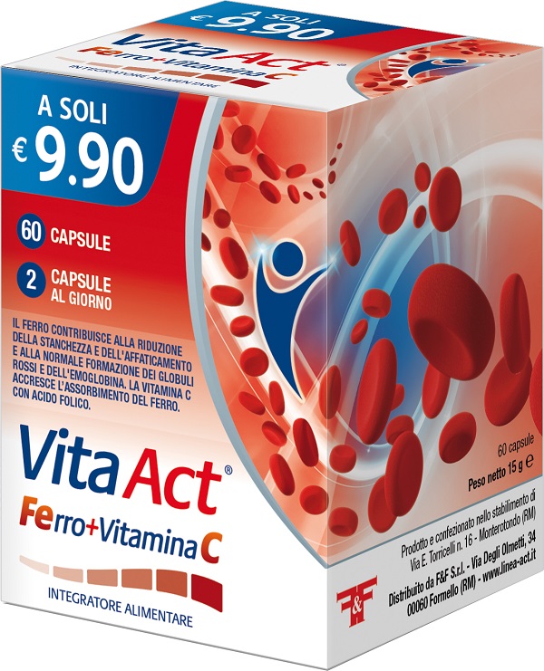 VITA ACT FERRO+VITAMINA C 60 CAPSULE - Farmacia De Pasquale