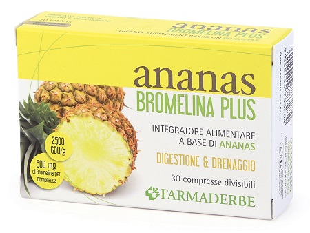 ANANAS BROMELINA PLUS 30 COMPRESSE - Farmacia De Pasquale