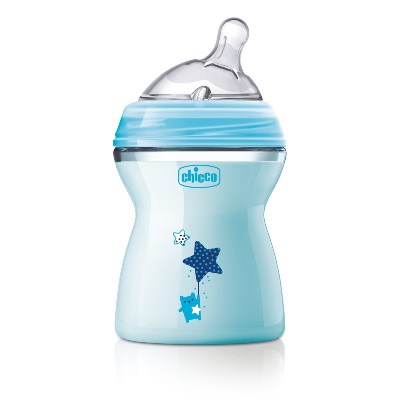 CHICCO BIBERON NATFEEL 2M+ BOY 250 ML - Farmacia De Pasquale