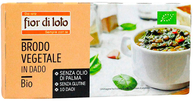 BRODO VEGETALE DADO SENZA PALMA SENZA GLUTINE 100 G - Farmacia De Pasquale