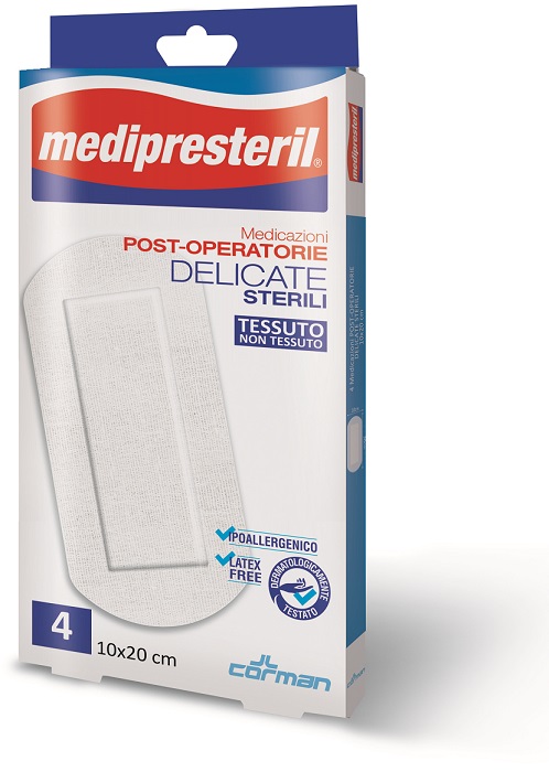 MEDICAZIONE POST OPERATORIA MEDIPRESTERIL DELICATA TNT 10X20CM 5 PEZZI - Farmacia De Pasquale