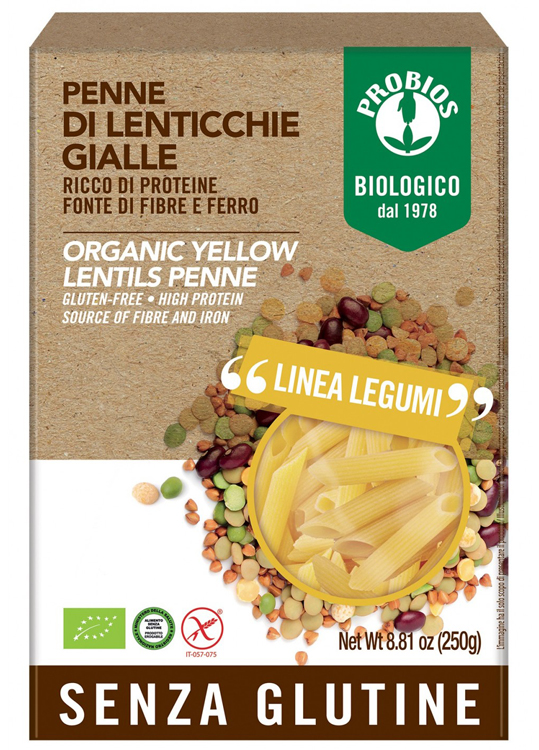 PROBIOS PENNE LENTICCHIE GIALLE 250 G - Farmacia De Pasquale