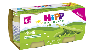 HIPP BIO OMOGENEIZZATO PISELLI 2X80 G - Farmacia De Pasquale