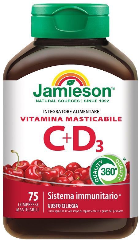 JAMIESON VITAMINA C 500 + D 75 COMPRESSE - Farmacia De Pasquale