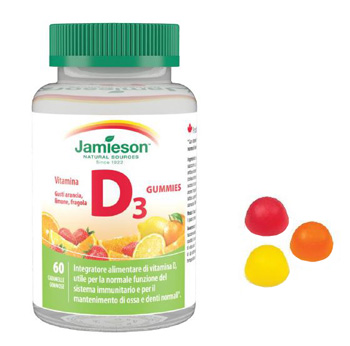 JAMIESON VITAMINA D GUMMIES 1000 60 CARAMELLE GOMMOSE - Farmacia De Pasquale