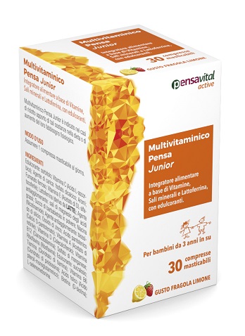 MULTIVITAMINICO PENSA JUNIOR 30 COMPRESSE MASTICABILI - Farmacia De Pasquale