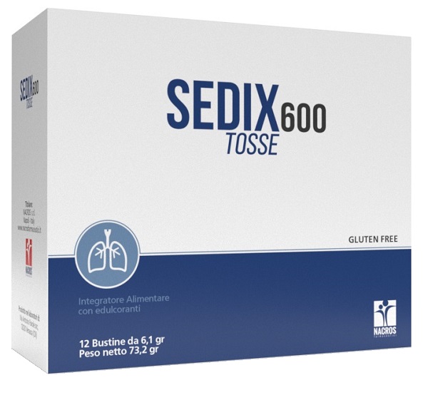 SEDIX 600 TOSSE 12 BUSTINE DA 6,1 G - Farmacia De Pasquale
