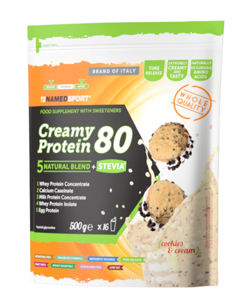 CREAMY PROTEIN 80 COOKIES & CREAM 500 G - Farmacia De Pasquale
