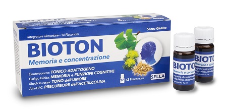 BIOTON ELEUTEROCOCCO MEMORIA CONCENTRAZIONE 14 FLACONCINI - Farmacia De Pasquale